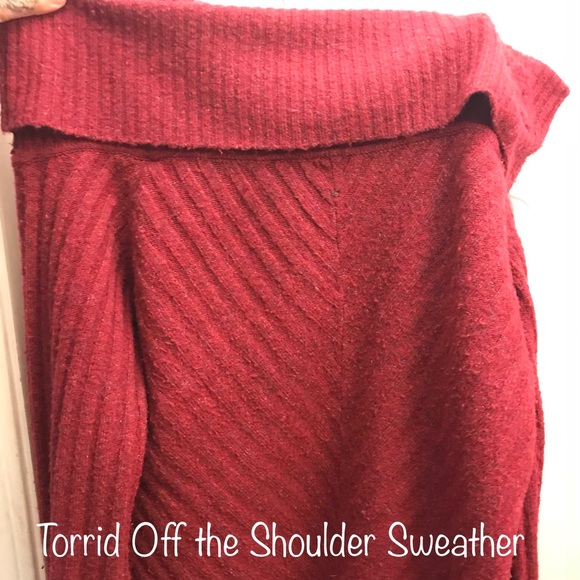 torrid Sweaters - Torrid off the Shoulder sweater